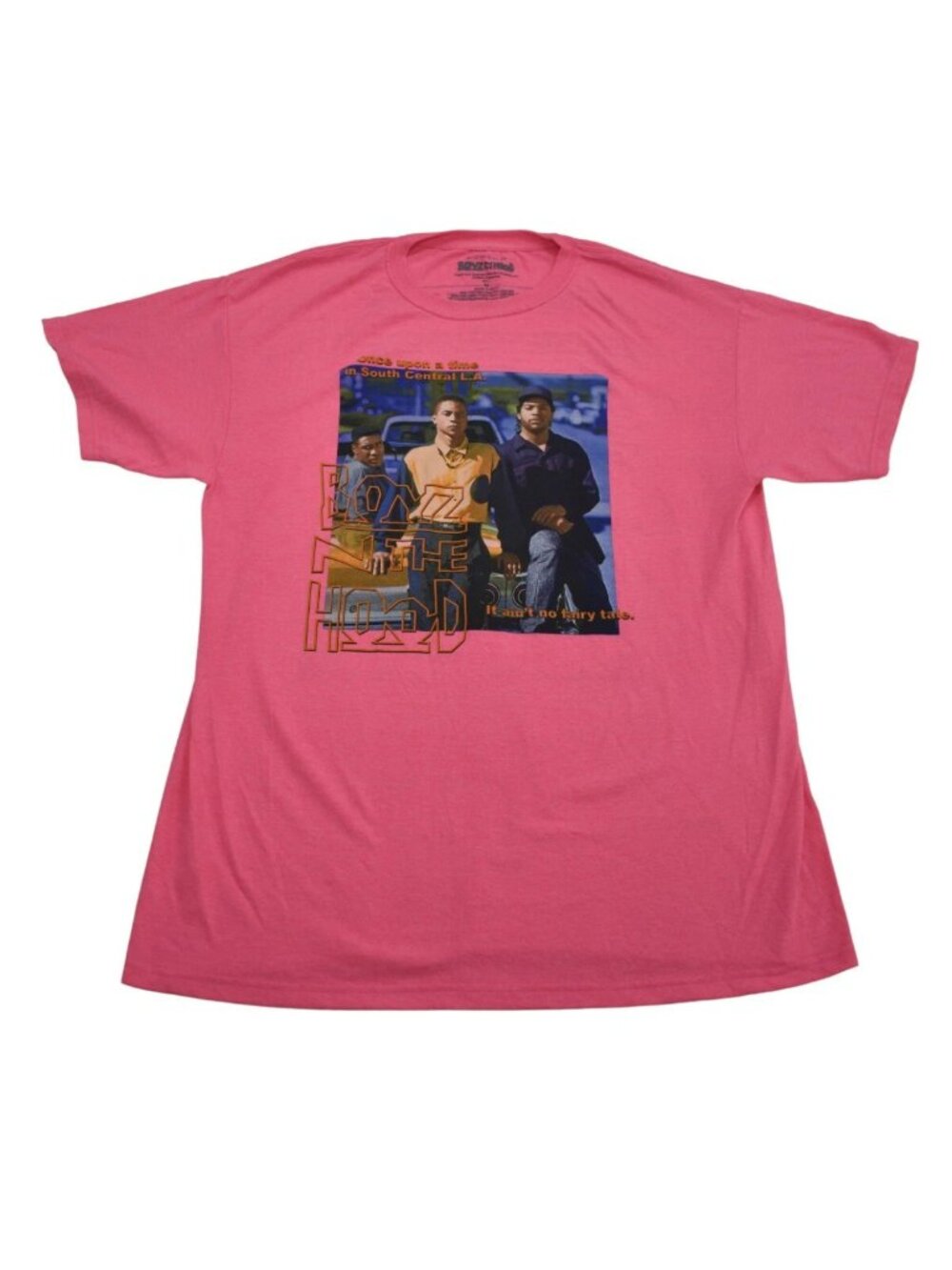 Boyz N The Hood Mens Movie Poster Increase The Peace Pink T-Shirt New Medium